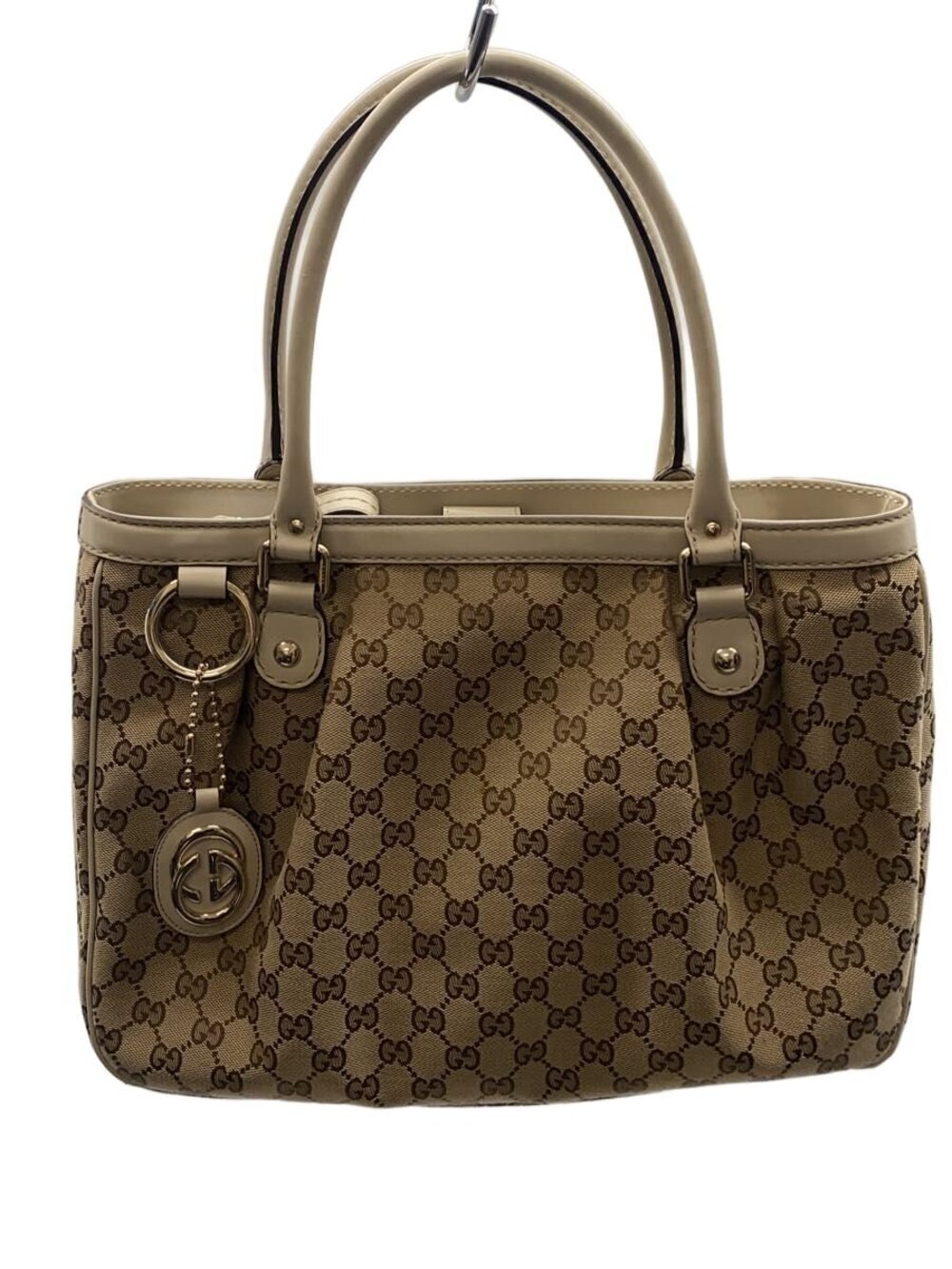 Gucci Tote Bag Sukey GG Canvas White